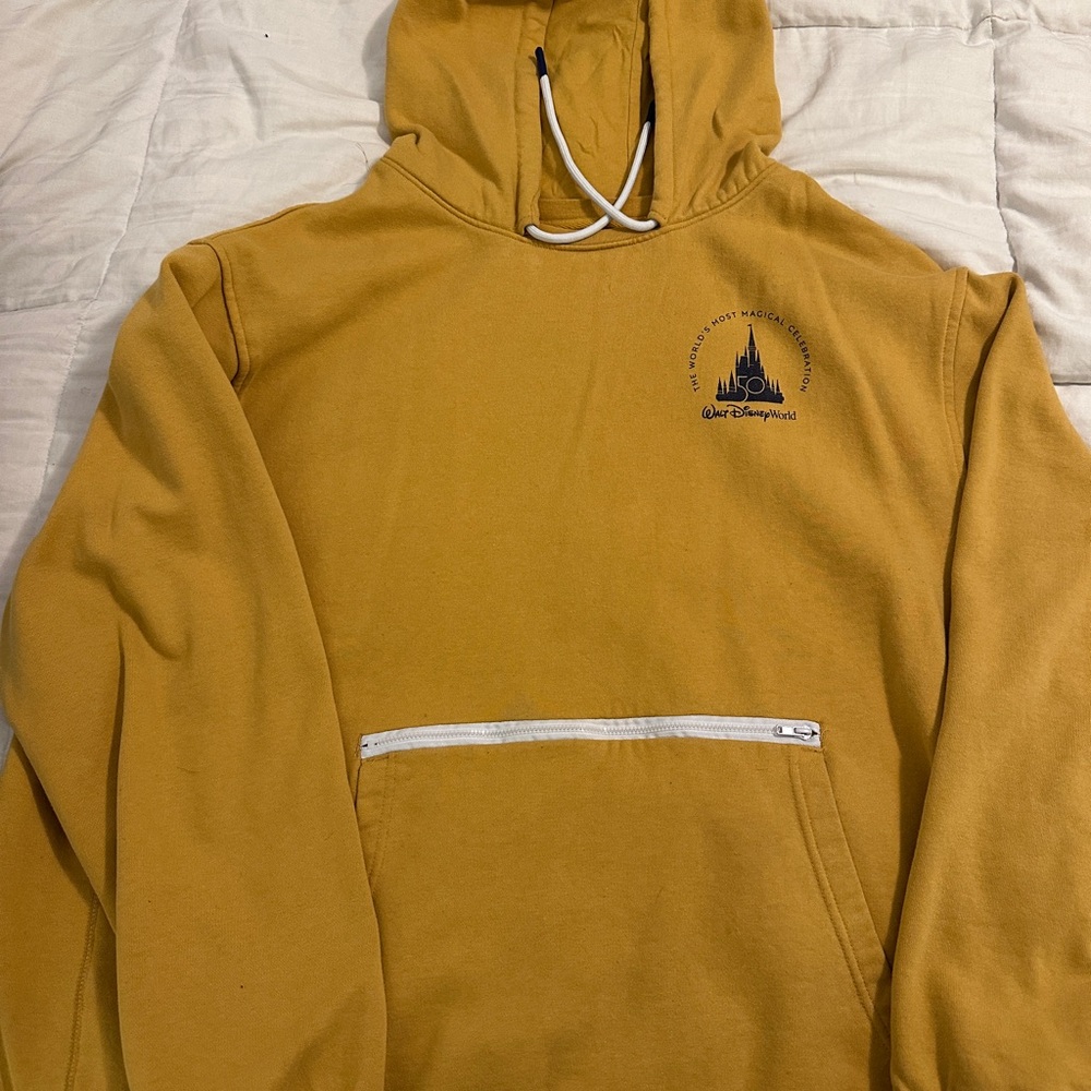 Yellow Disney Parks Hoodie with Front Pocket